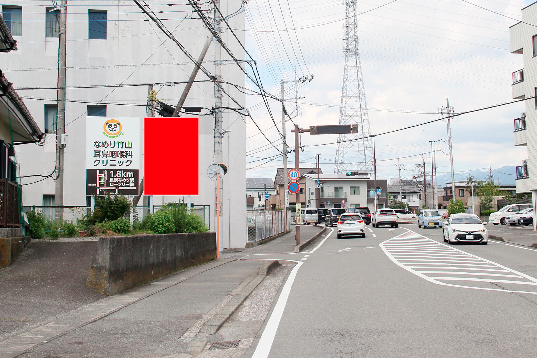 長泉中央通り 長泉小学校北交差点南側