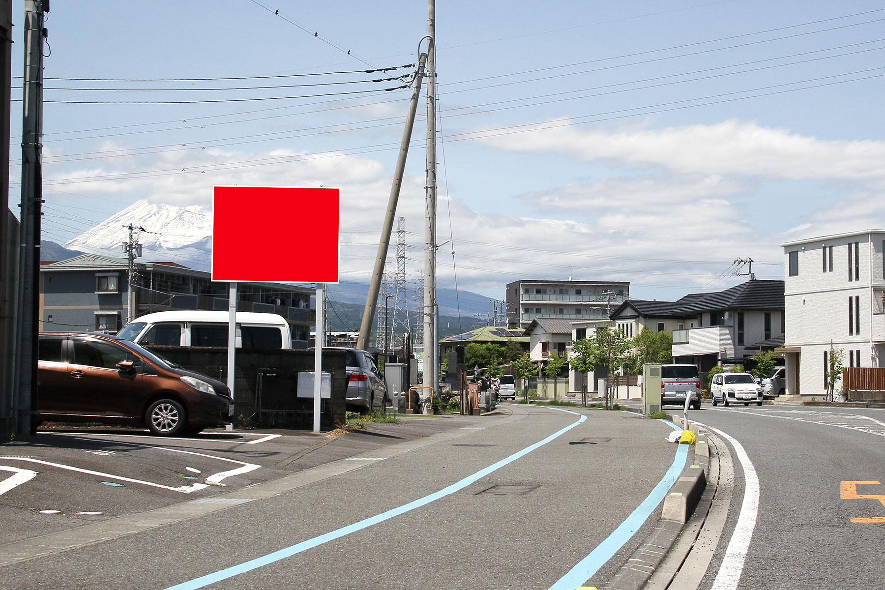 三島市幸原町 三島駅北口線沿い看板