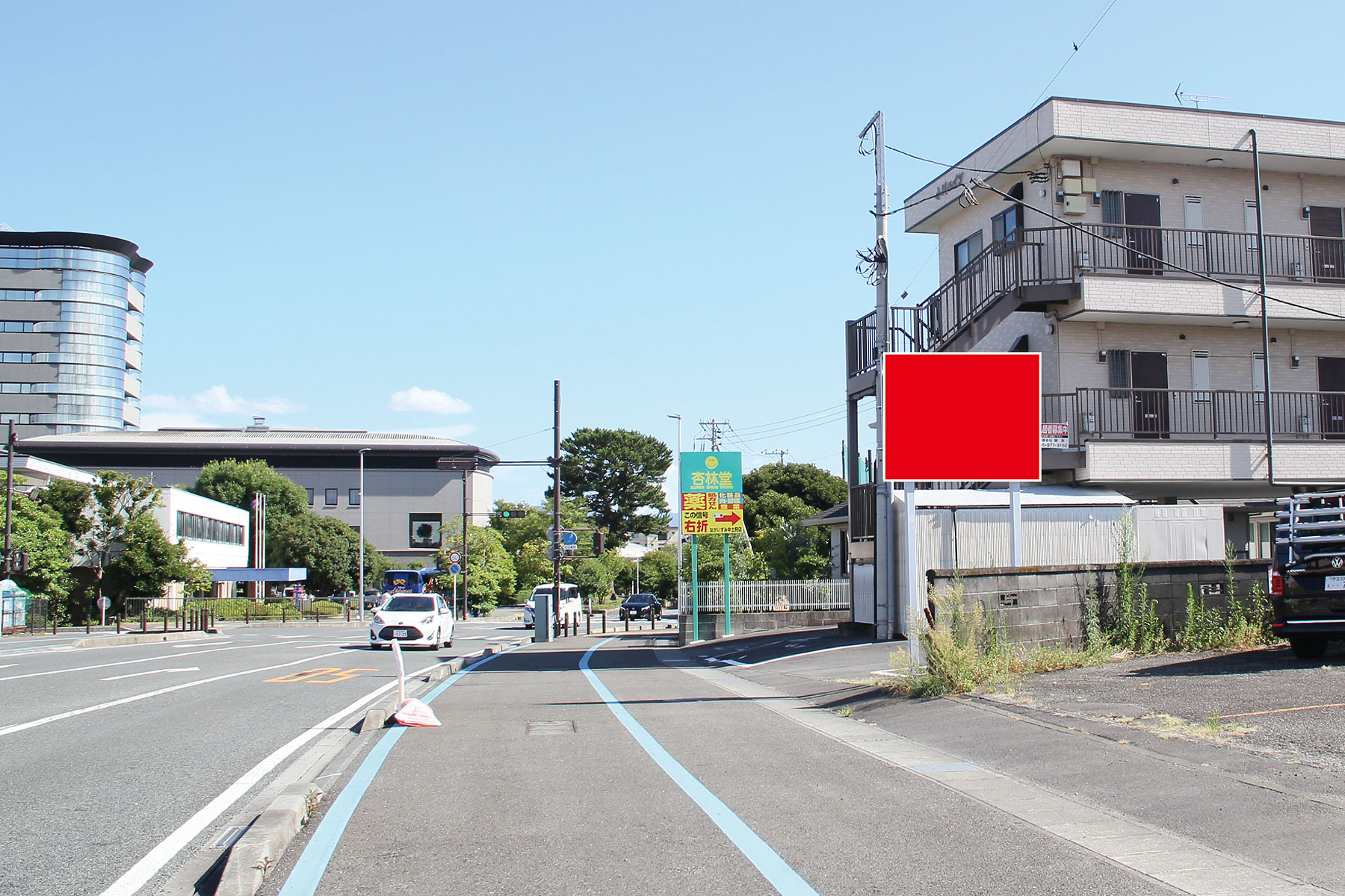 三島市幸原町 三島駅北口線沿い看板