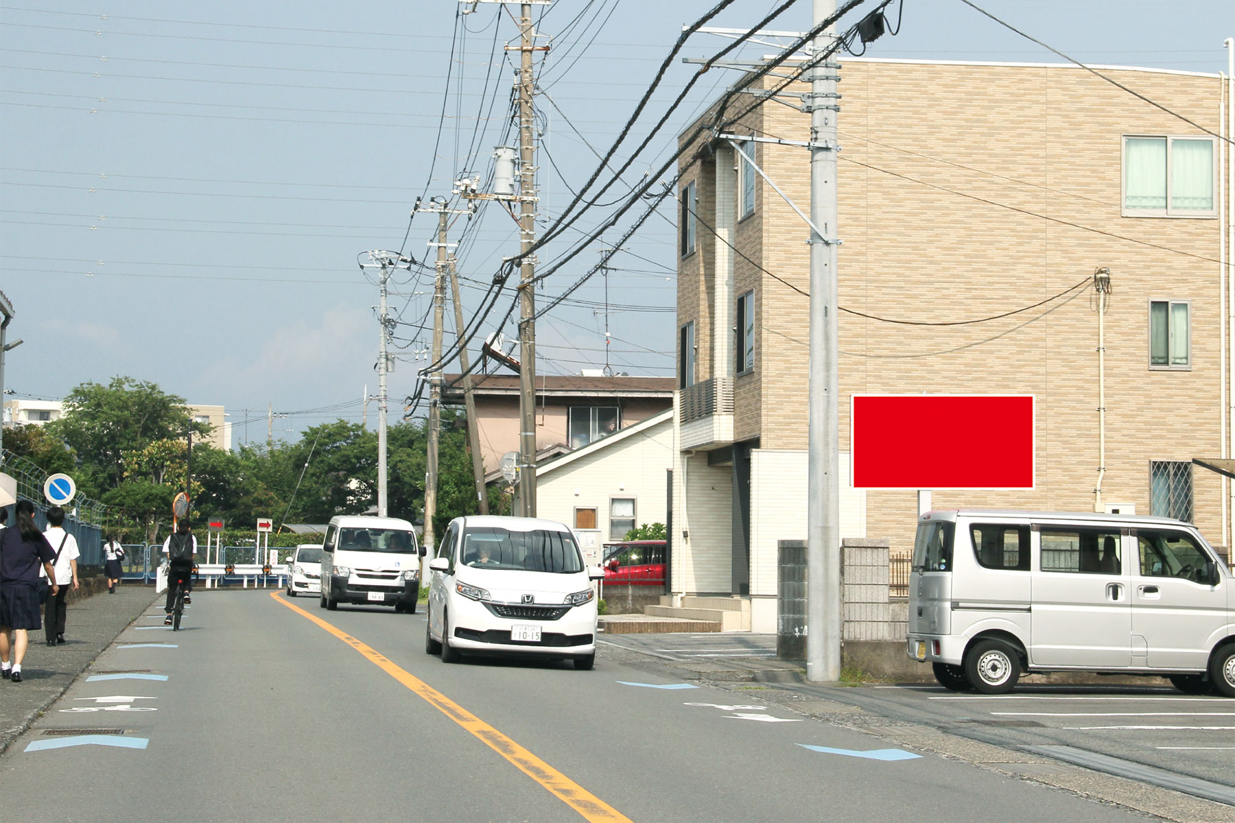 大岡岳東幼稚園付近東向き