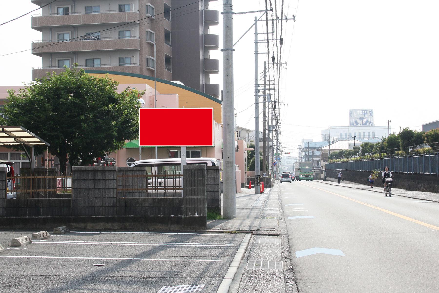 大岡岳東幼稚園付近西向き