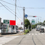 富士宮市東高前交差点南側付近