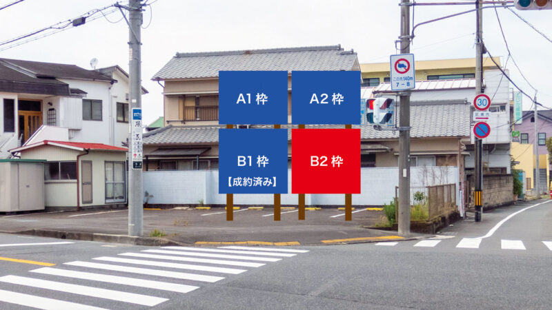 富士市今泉1丁目 吉原沼津線沿い看板 B2